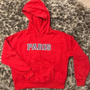 Red “Paris” Hoodie from PacSun!